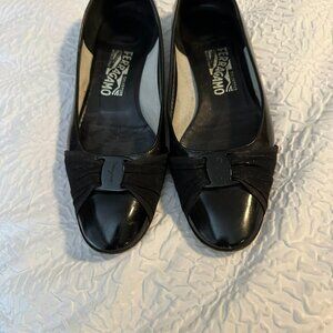 Black Patent Leather Ferragamo flats